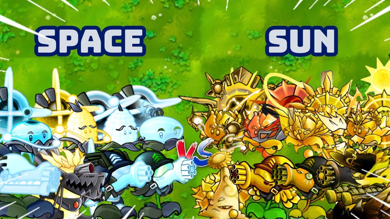 PvZ1 Fusion 3.1 Challenges!!! Team SPACE Vs Team SUN | Who Will Win???