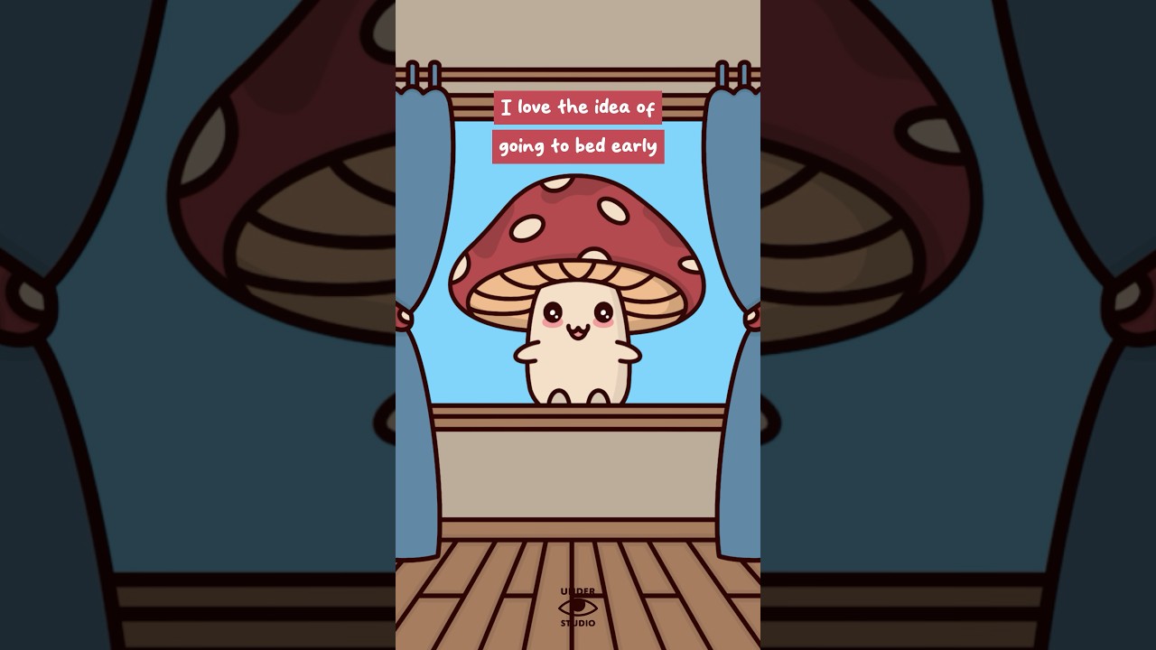 Tonight’s The Night 🌙 Mushie Sleeping | Relatable Animation Meme | Original Audio: Michael Fluffa