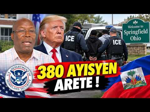 🚨 TPS AYITI: ICE SAKAJE SPRINGFIELD OHIO — 380 AYISYEN ARETE! MEN SA KAP PASE