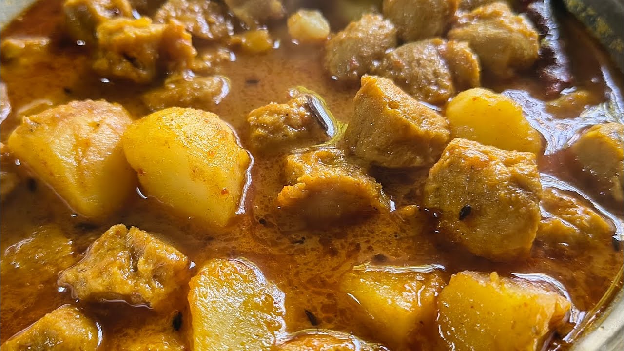 নিরামিষ সয়াবিন তরকারি।