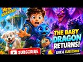 The Baby Dragon RETURNS! 🐉🔥 | Epic Moon Island Adventure #viralvideo  #trending #kidscartoon 