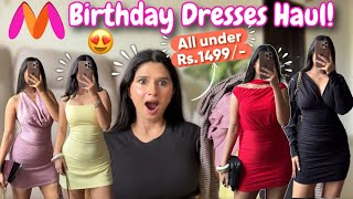 Myntra Birthday Dresses Haul 😍🎂| All Under ₹1499!😱 // Rupal Yadav 