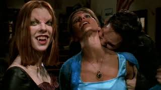 Charisma Carpenter as Codellia in Turquoise Satin Dress Part 4