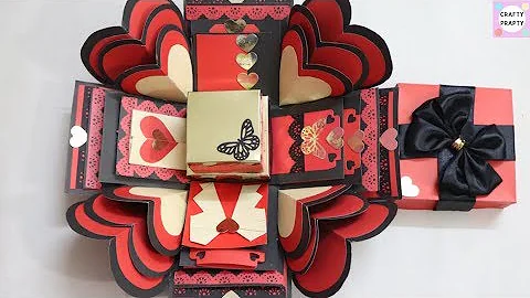 How to make Explosion box / DIY Valentine's Day Explosion Box /Explosion Box Tutorial