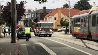 SFFD E40+M65 Responding On Code 3 in West Portal