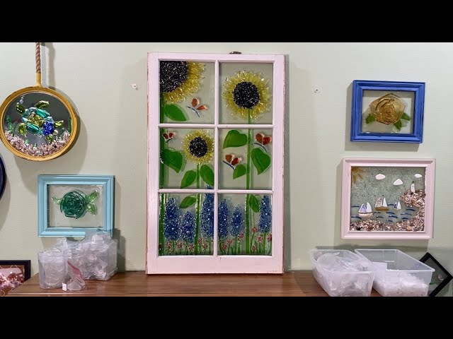 Trying Clear Resin with Stained Glass Embeds - Daniel Kenneth