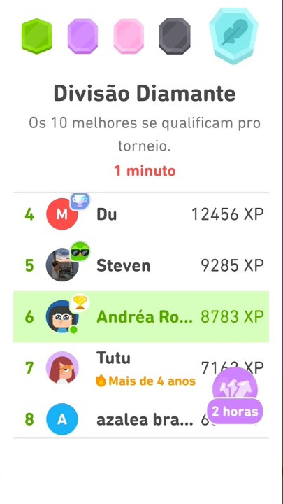 Divisão diamante Duolingo mais fácil de todas 