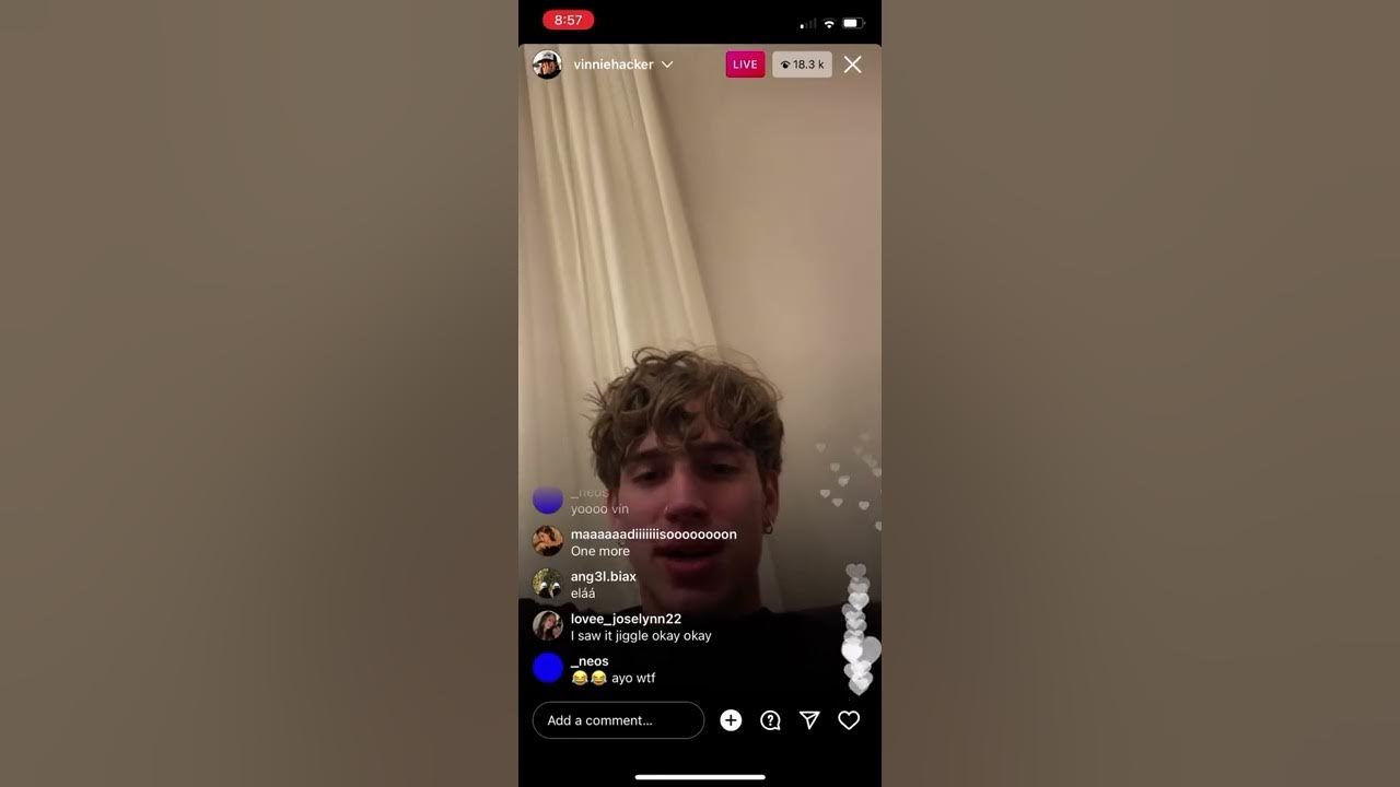 Vinnie Hacker Goes on Instagram Live with Reggie Hacker & Jack Wright