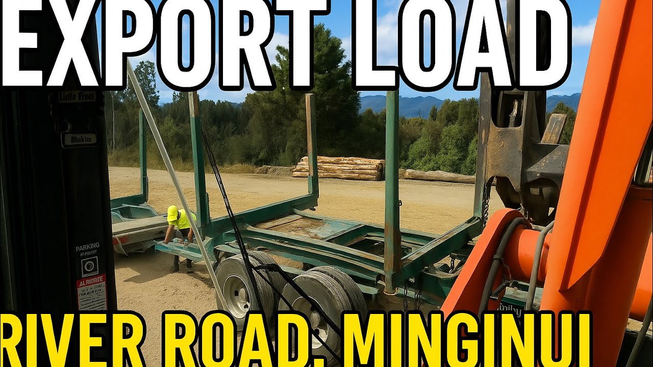 Экспорт груза с речной дороги Мингинуи, Новая Зеландия 🇳🇿