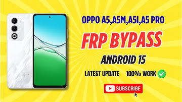Oppo A5,A5m,A5i,A5 Pro Google Account Bypass 2025 Android 15