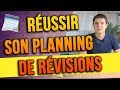 Russir son planning de rvisions