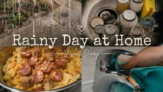 Rainy Day at Home & by the Ocean | Visual Diary in Portugal | Silent Vlog