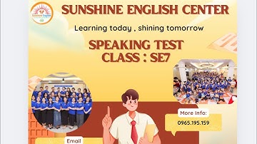 Speaking Test - I learn Smart Start 3 - Unit 3-4