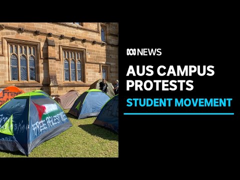 Pro-Palestinian student movement spreads to Australian university campuses | ABC News