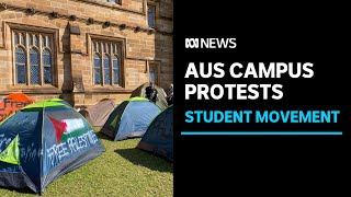 ProPalestinian student movement spreads to Australian university campuses | ABC News