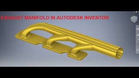 Exhaust Manifold Design in Autodesk Inventor 3d || Inventor 3d tutorials || Autodesk Inventor || 3d