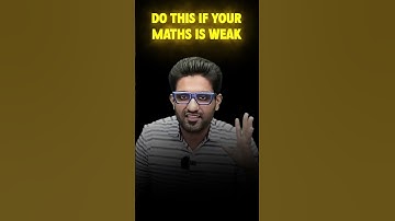 DO THIS!! If your maths is weak.