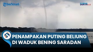 A tornado struck Madiun residents in the middle of the Bening Reservoir.