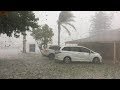 Intense Hail Storm & wind squalls in Merimbula, Australia (Dec 16, 2018)