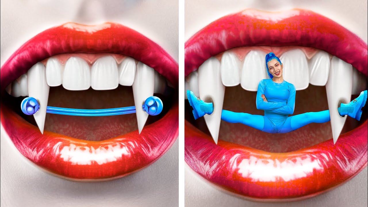 From Nerd to Popular Vampire Makeover / What If Beauty Gadgets From Tik Tok Wer People!