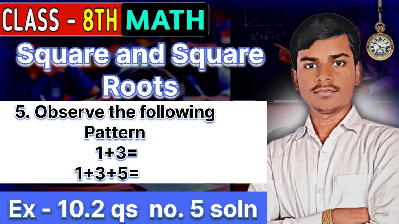 Observe the Pattern | Class 8 Maths Ex 10.4 (New) / Ex 3.2 (Old) Qs no ...