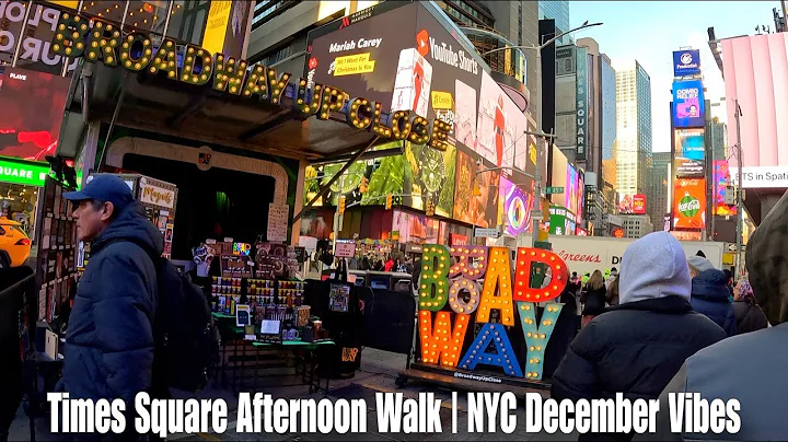 Times Square Afternoon Walk • NYC Street Scenes in December