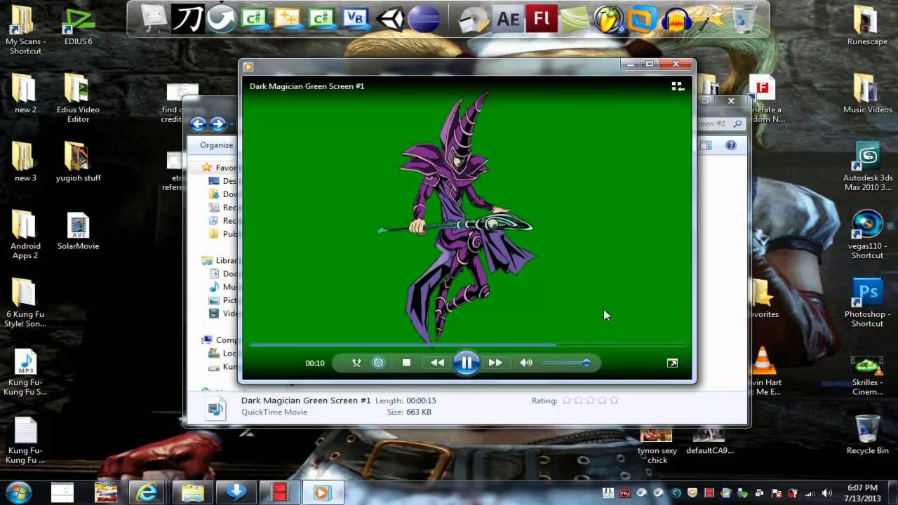 YUGIOH World: Dark Magician Green Screen (Free Download) 2013 By Kung Fu