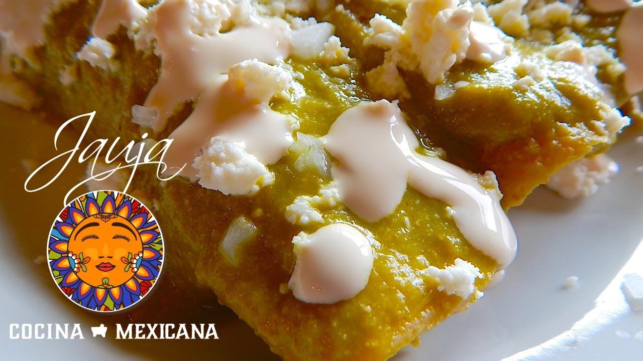 Las Enchiladas Verdes en Salsa de Poblano | Jauja Cocina Mexicana