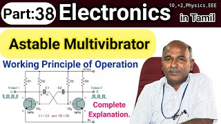 Astable Multivibrator working principle in tamil