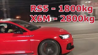 заруба Audi RS5 vs BMW X6M