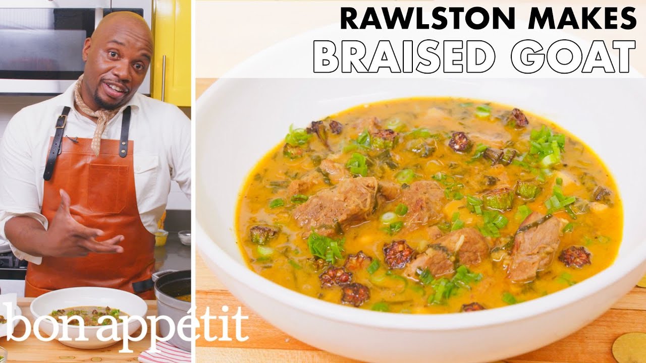 Rawlston Makes Braised Goat   From the Home Kitchen   Bon Apptit