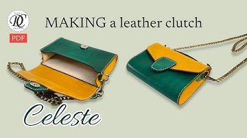 DIY Leather Clutch Bag | Elegant Handmade Purse – Full PDF Pattern & Sewing Tutorial