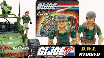AWE / A.W.E. Striker GI Joe Retro Collection Assembly + Crankcase Figure Review & Vintage Comparison