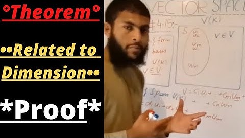 Proof of theorem  in Vector Space in urdu hindi //Linear Algebra