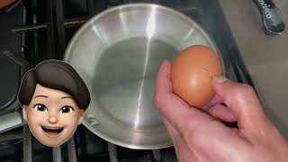 Fry Eggs On A Stainless Steel Pan Without Sticking