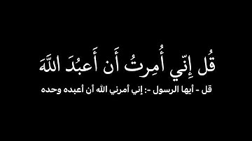 قل يا عباد الذين آمنوا اتقوا ربكم | سورة الزمر | الشيخ ياسر الدوسري.