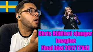 Chris Kläfford sjunger 'Imagine' - Final Idol 2017 | Brasiliansk reaktion | SWEDISH REACTION