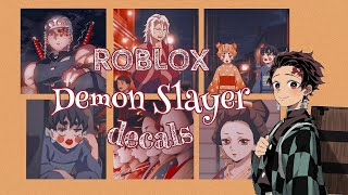 Roblox Demon Slayer Decals Id || aueie