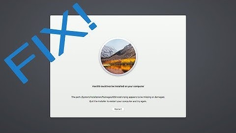Fix macOS Update Error