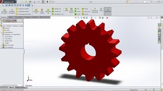 Solidworks tutorial How To Create Gear