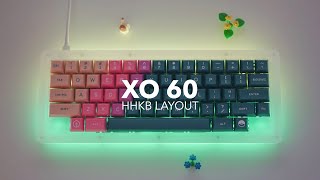 Acrylic XO 60 HHKB Layout Build & Typing Sounds (NCR TTC Switches, DSA Vilebloom Keycaps)