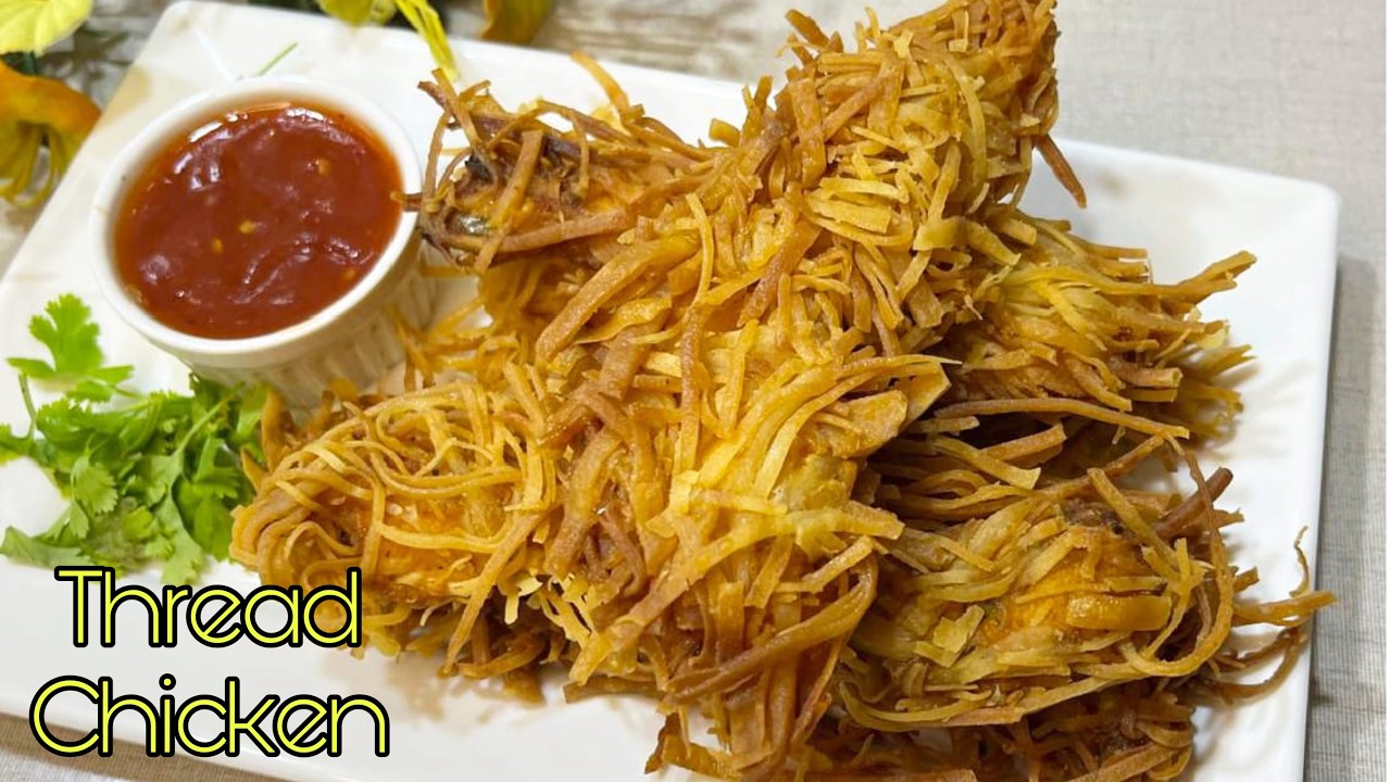Crispy Thread Chicken Recipe | Make And Freeze Chicken Recipes | Crispy ...