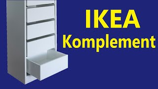 Ikea Komplement drawer assembly and installation