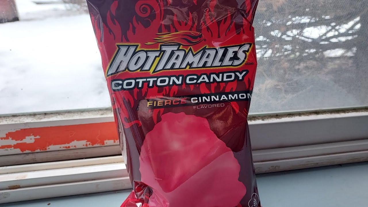 Josh's Snack & Candy Reviews HOT TAMALES COTTON CANDY FIERCE CINNAMON FLAVORED YouTube