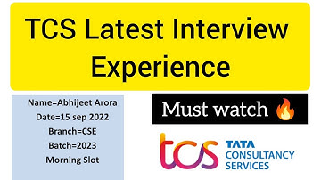 TCS latest interview experience 15 Sep 2022 🔥🔥|| Tcs latest interview experience for 2023 batch