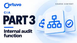 CIA Part 3 Course Content Overview | Internal Audit Function | Certuvo