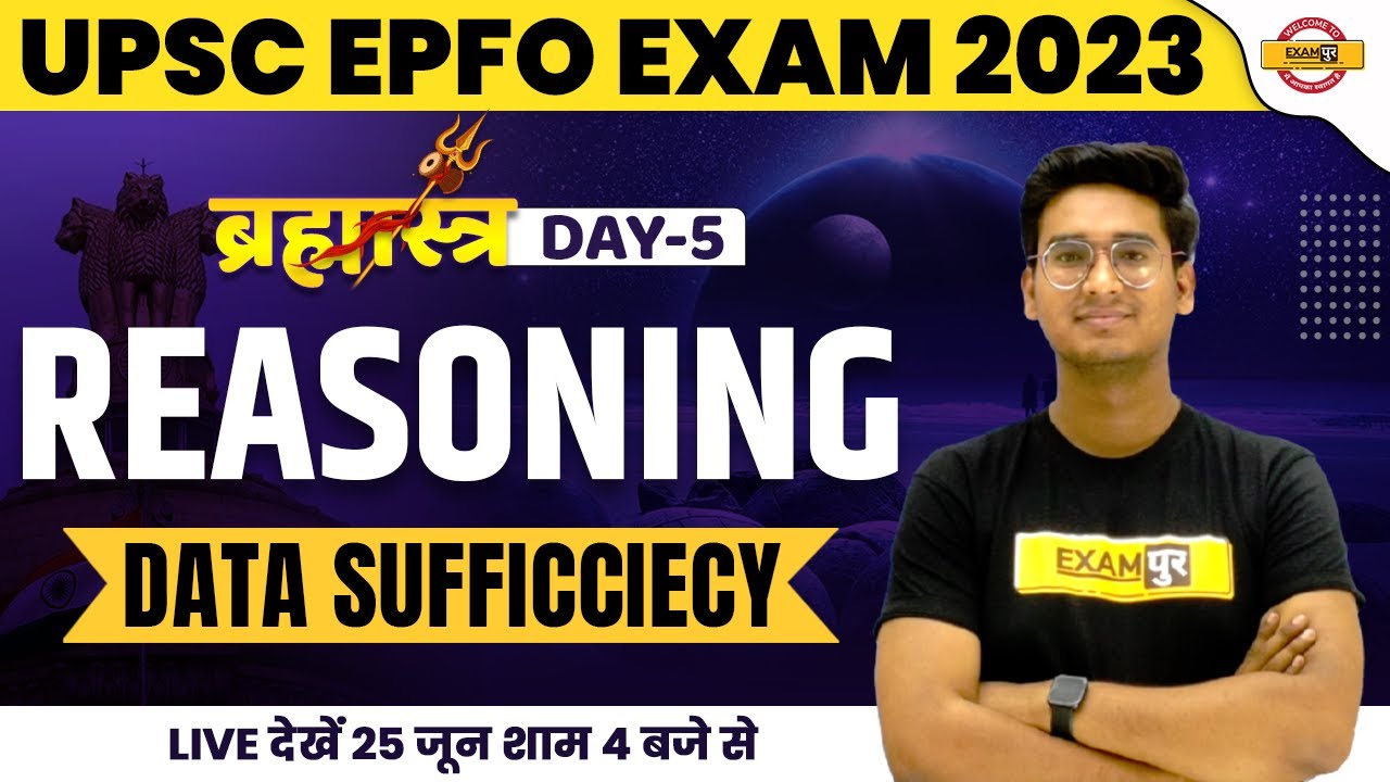 UPSC EPFO EXAM 2023 REASONING CLASS | REASONING REVISION CLASS ...