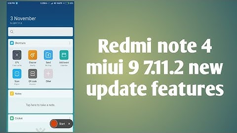 Redmi note 4 miui 9 7.11.2 update new features