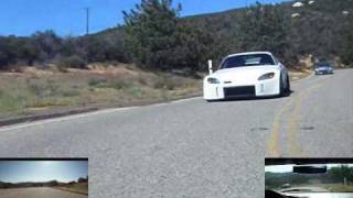 Honda S2000 vs Subaru  STI Mitsubishi EVO X Downhill touge