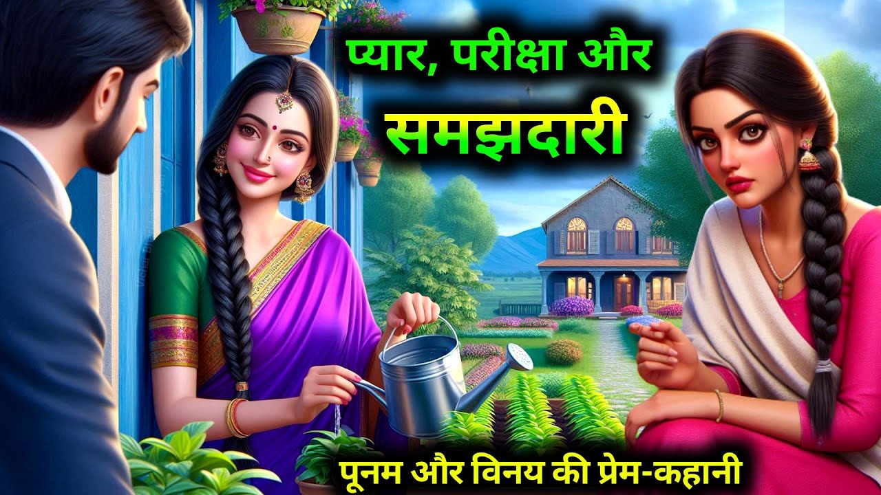 प्यार, परीक्षा और समझदारी। पूनम और विनय की प्रेम-कहानी। Hindi stories | emotional story #kahaniyan